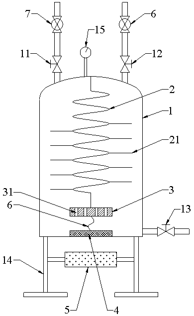 Rapid water removal device for transformer oil