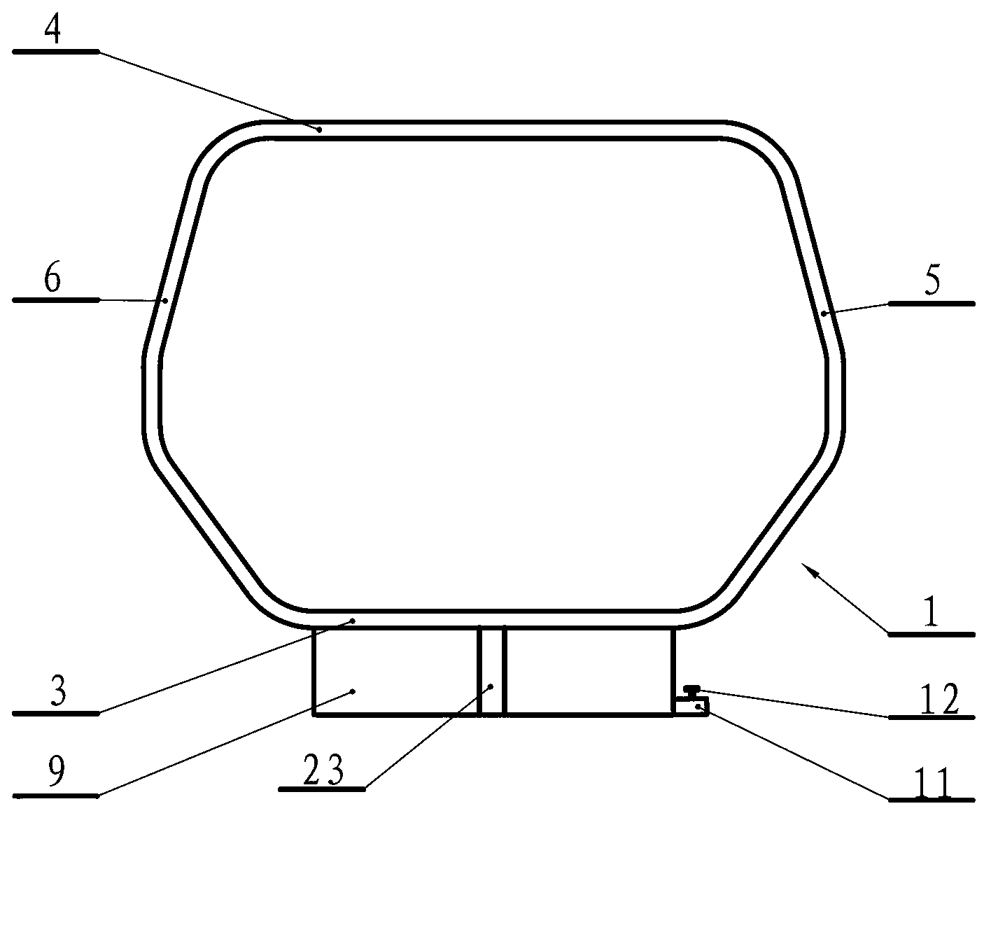 Non-compression type environmental sanitation compartment with liquid storage box and environmental sanitation vehicle with environmental sanitation compartment