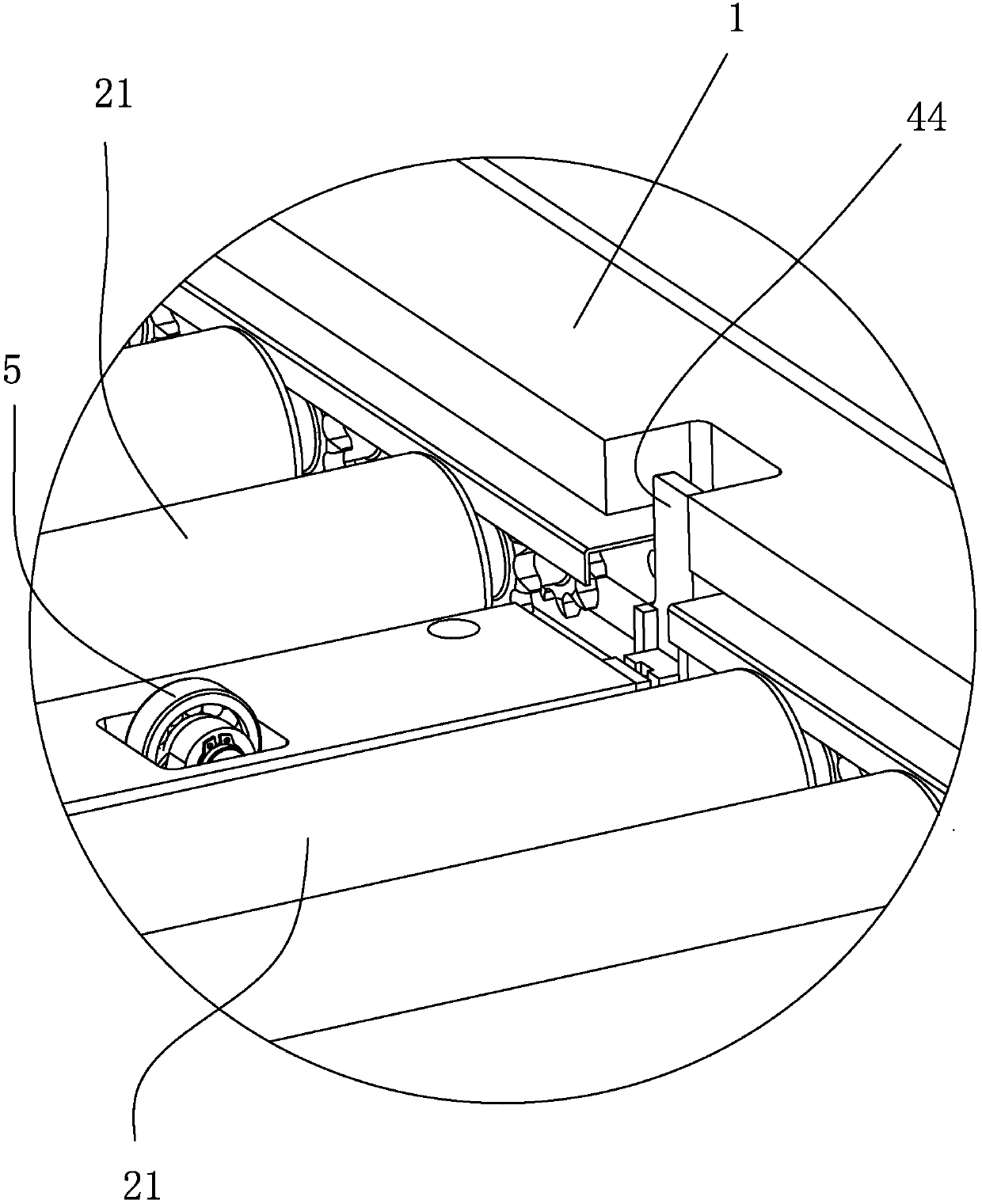 Screen feeding mechanism used for television assembling