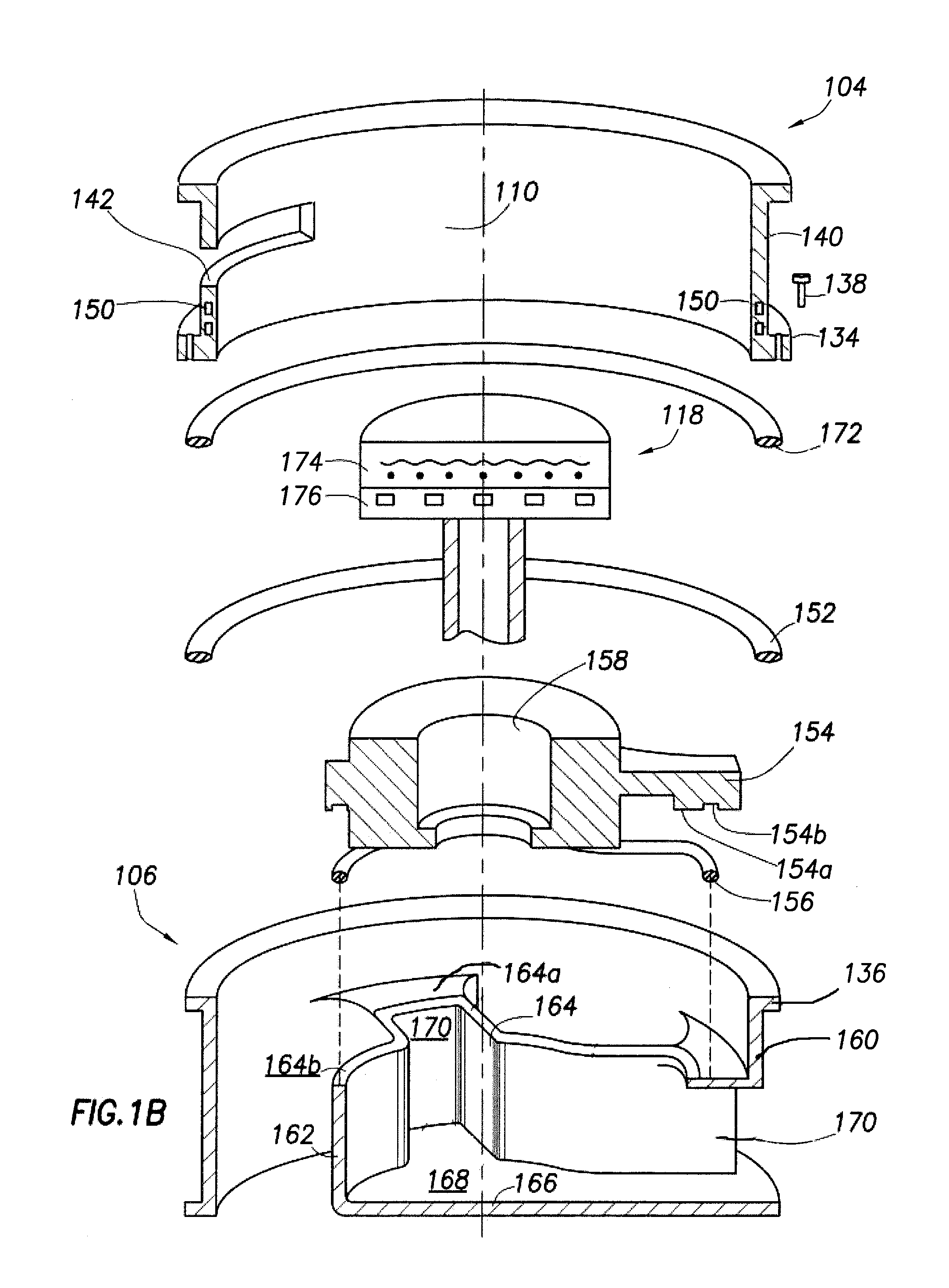 Symmetric chamber body design architecture to address variable process volume with improved flow uniformity/gas conductance