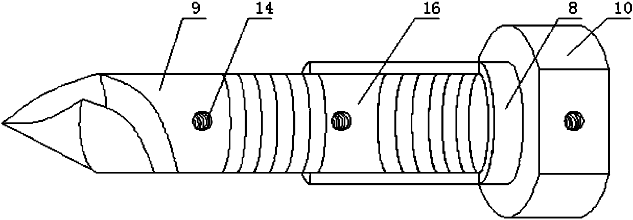 Double-headed milling cutter structure