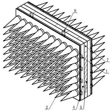 Hydroacoustic multi-layer composite acoustic structure