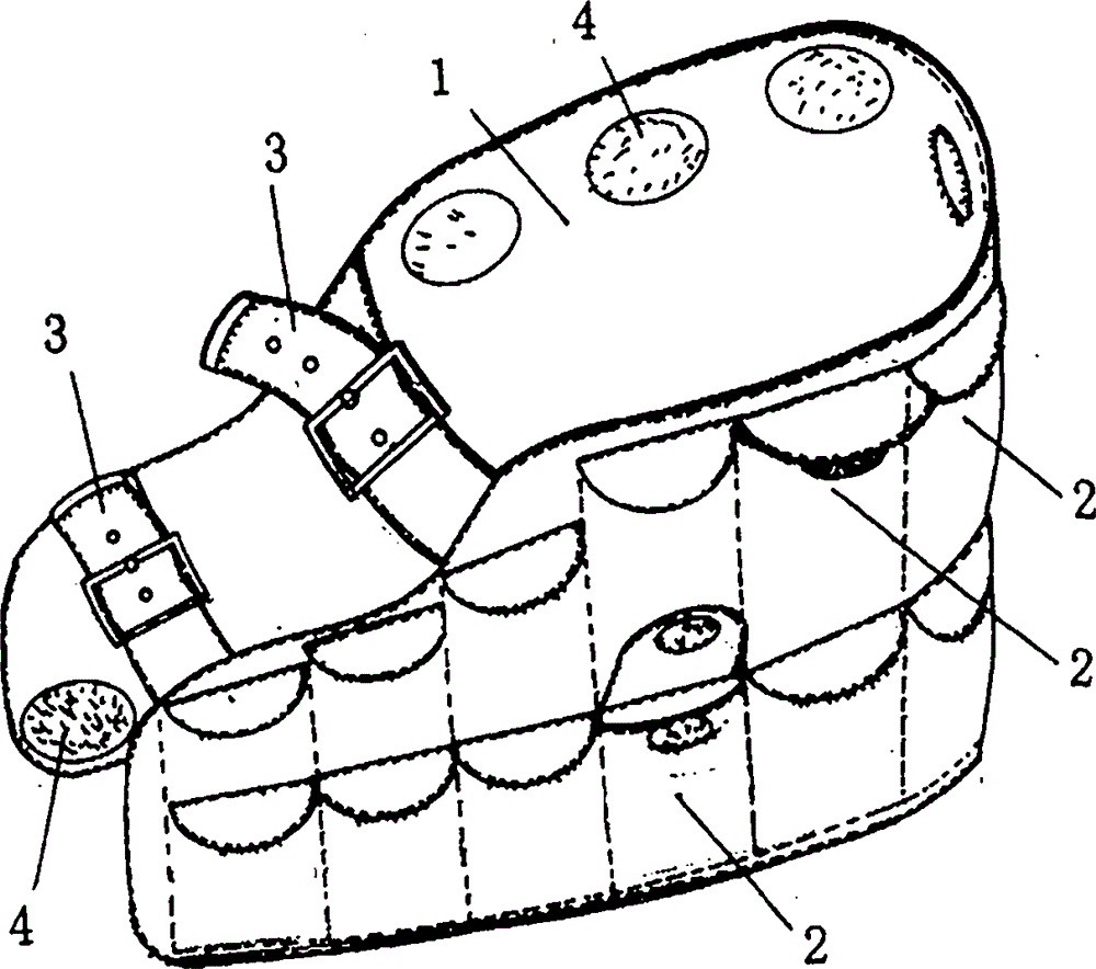 Body-building counterweight bag capable of being worn on shoe