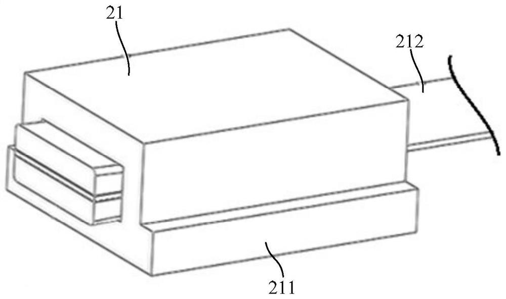 Connecting structure of FRP plate anchorage device and component as well as using method of connecting structure