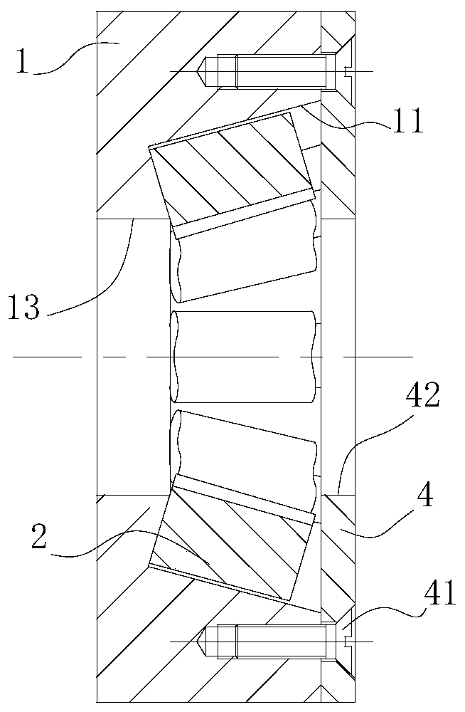 A nut wrench for disassembling conical head nuts