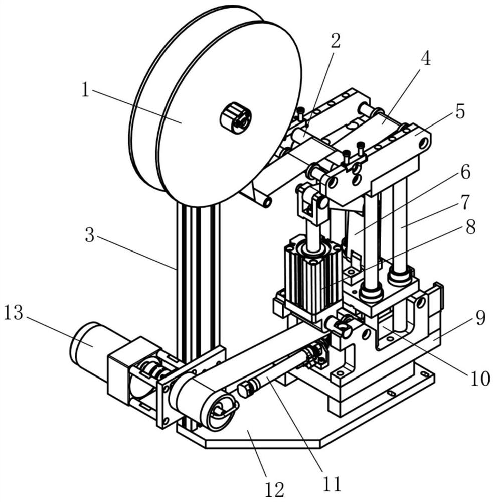 Mechanical cloth cutting mechanism