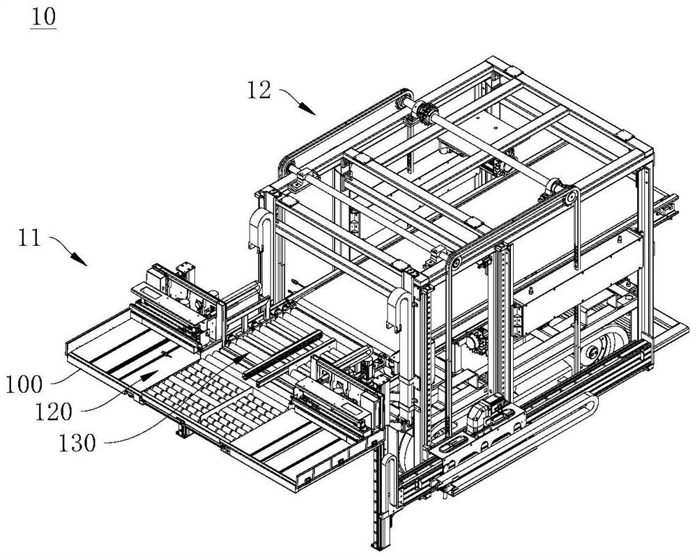 Stacking device and stacking method