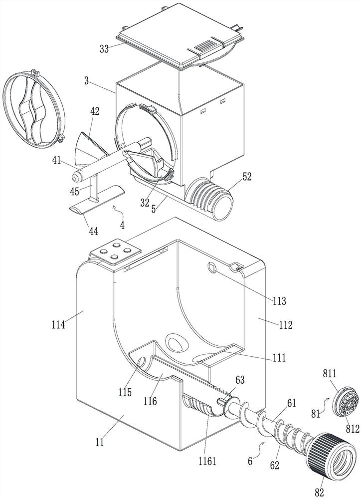 Cooked wheaten food machine base reliable to assemble and horizontal cooked wheaten food machine