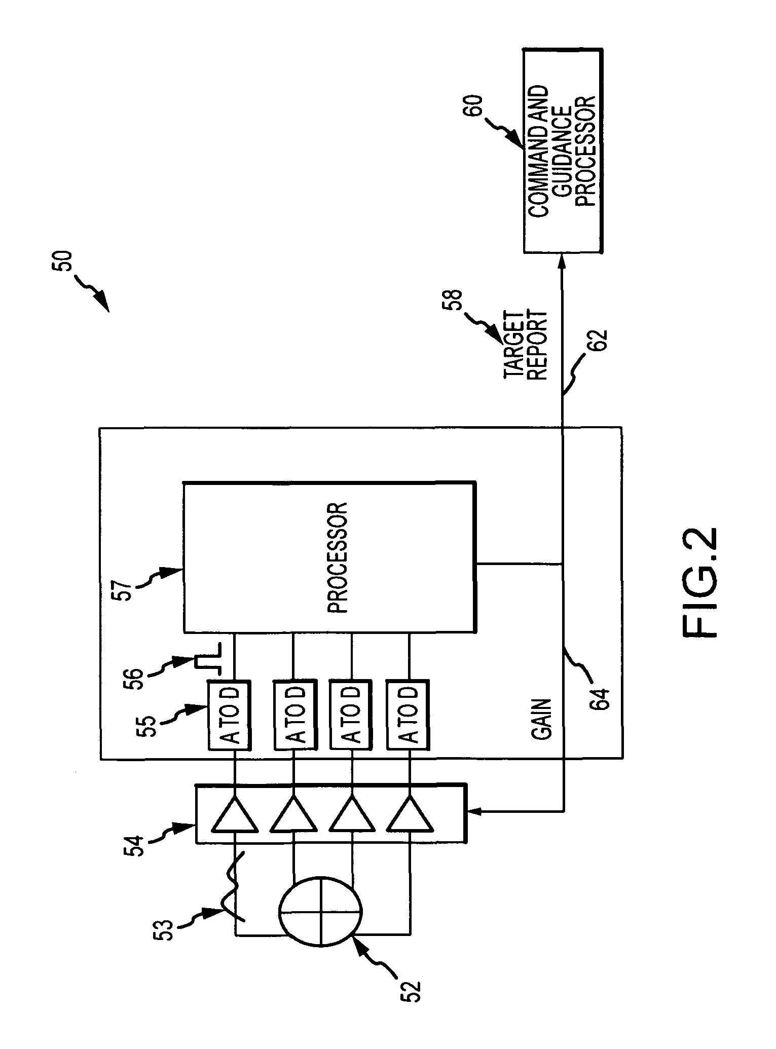 Adaptive pulse detection for all-digital line-of-sight (LOS) processor