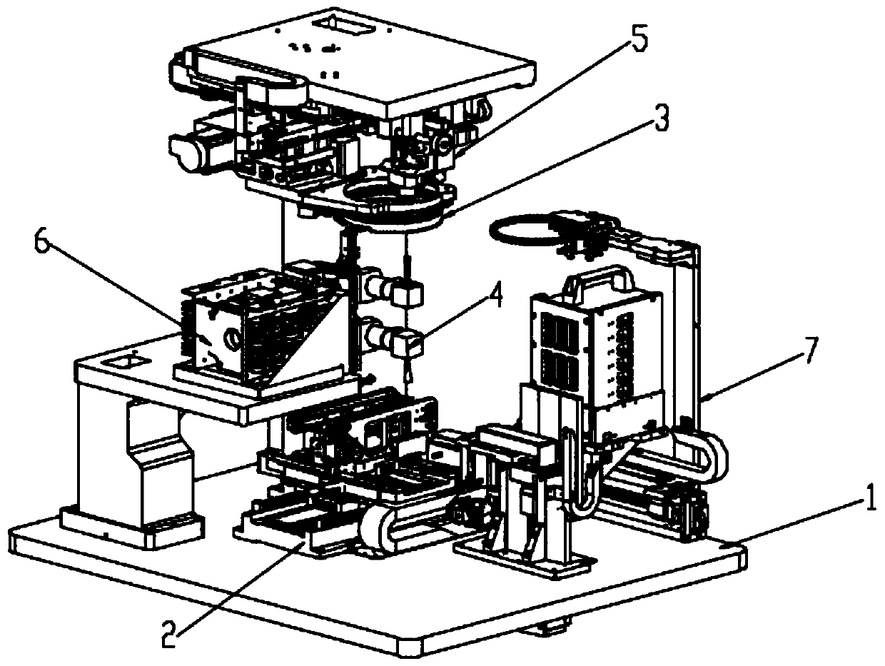 Double-swing-arm die-bonding device for LED die bonding and die bonding method thereof