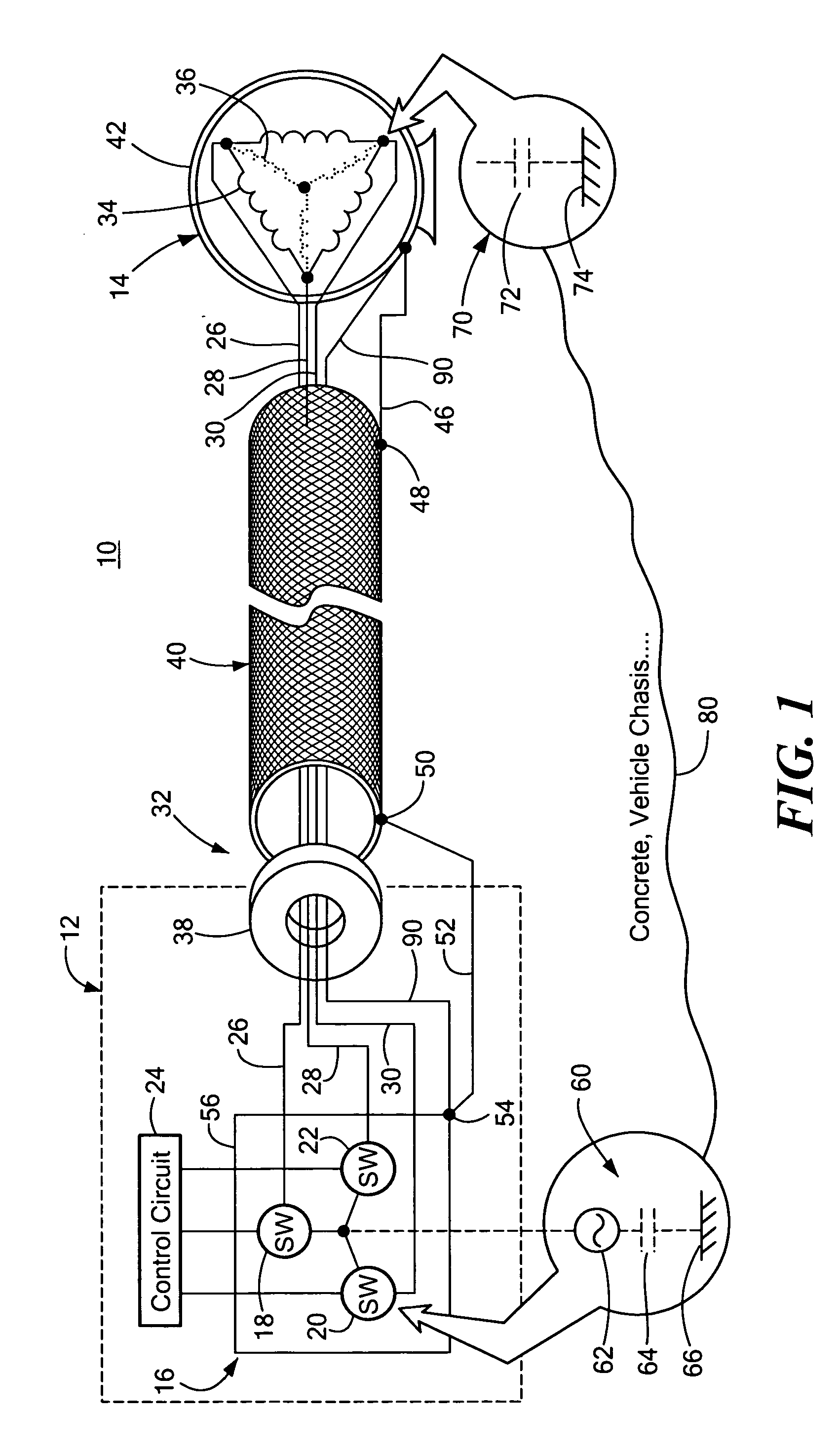 RFI/EMI filter for variable frequency motor drive system