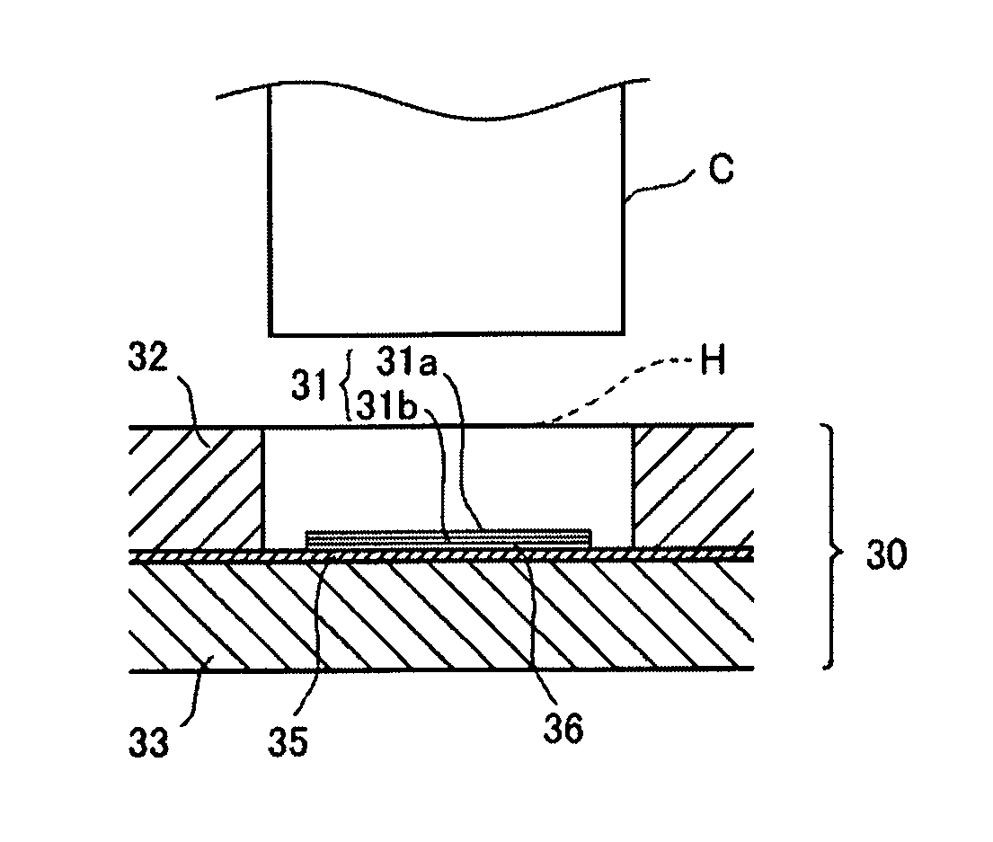 Adhesive connecting member, optical connecting structure used therewith, and jig for attaching adhesive connecting member