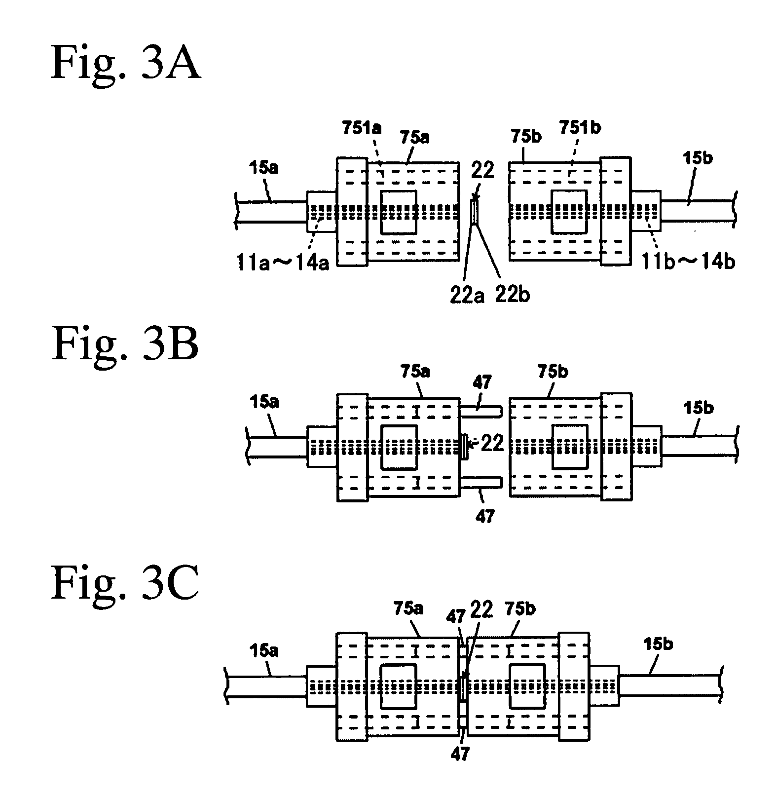 Adhesive connecting member, optical connecting structure used therewith, and jig for attaching adhesive connecting member