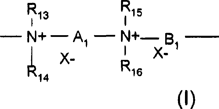 Use of particular cationic polymers as anti-oxidant or anti-radical agents