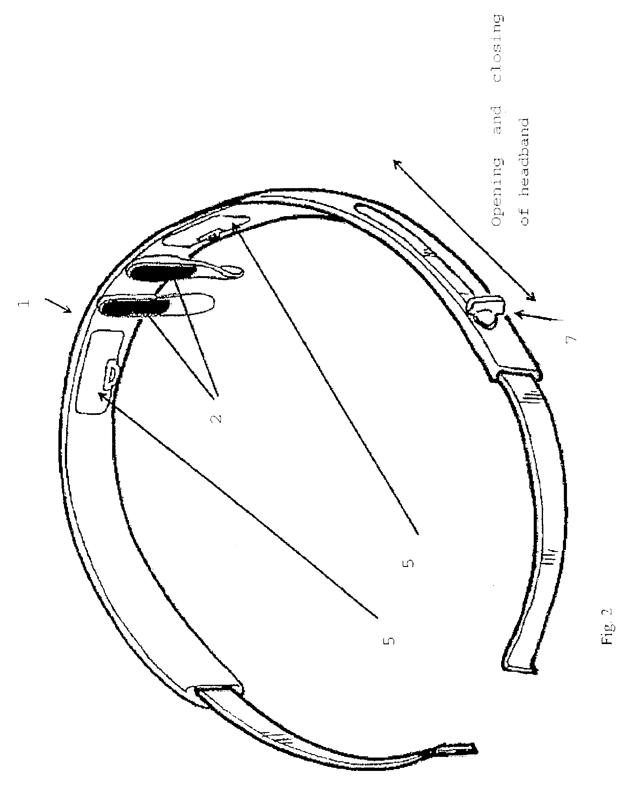 Apparatus for electro-inhibition of facial muscles