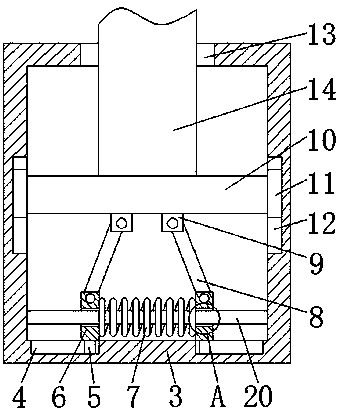 Bracket with function of damping for spinning