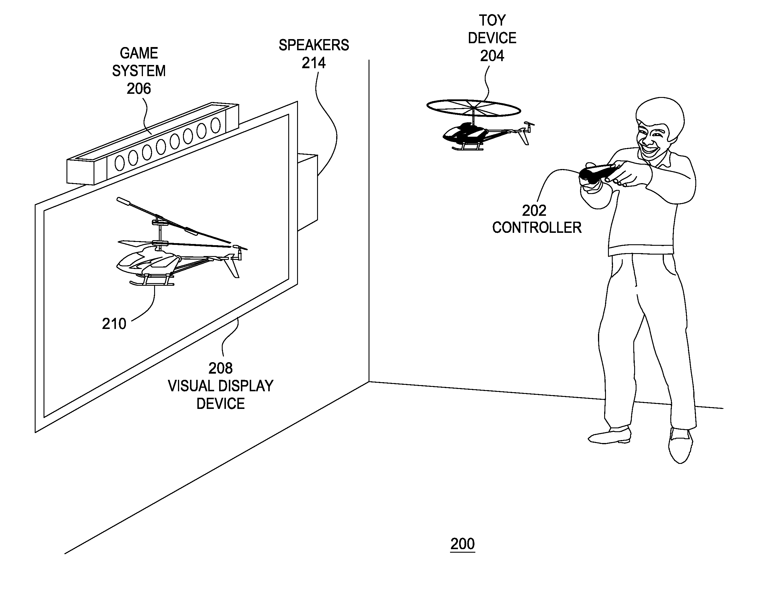 Method for tracking physical play objects by virtual players in online environments