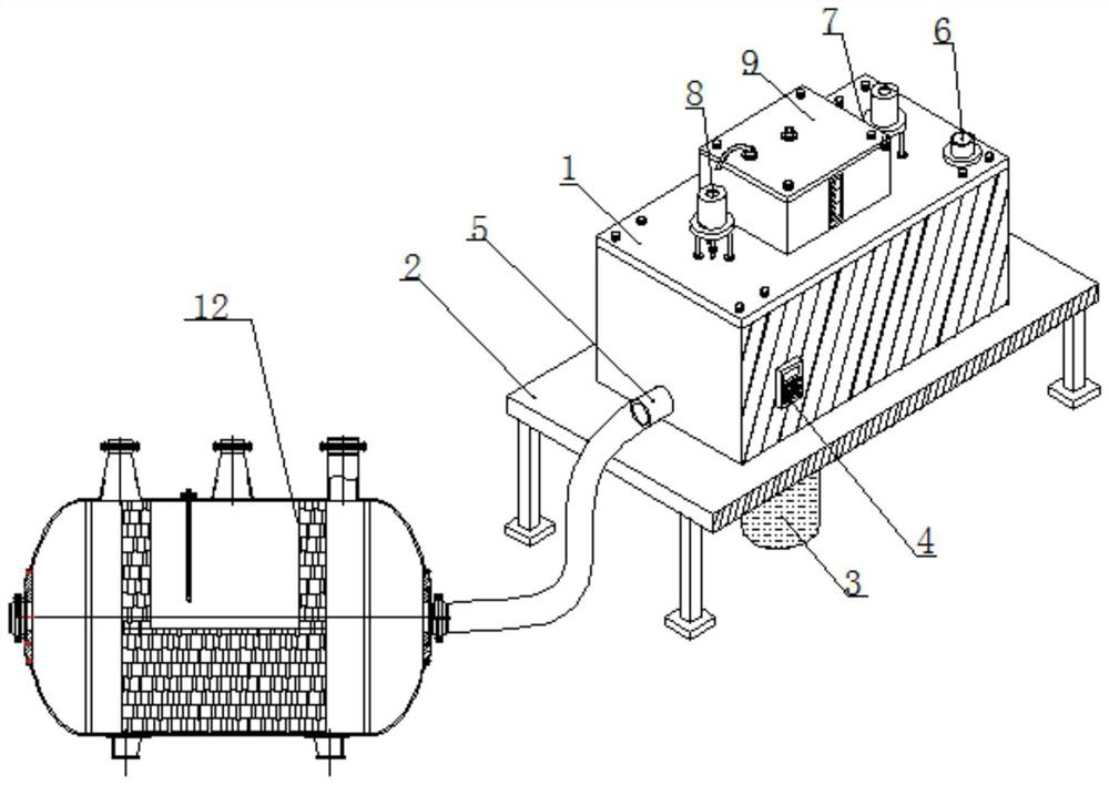 A chemical waste liquid treatment device