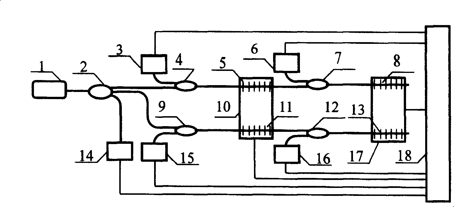 Tunable double parallel matched optical fiber raster demodulating system