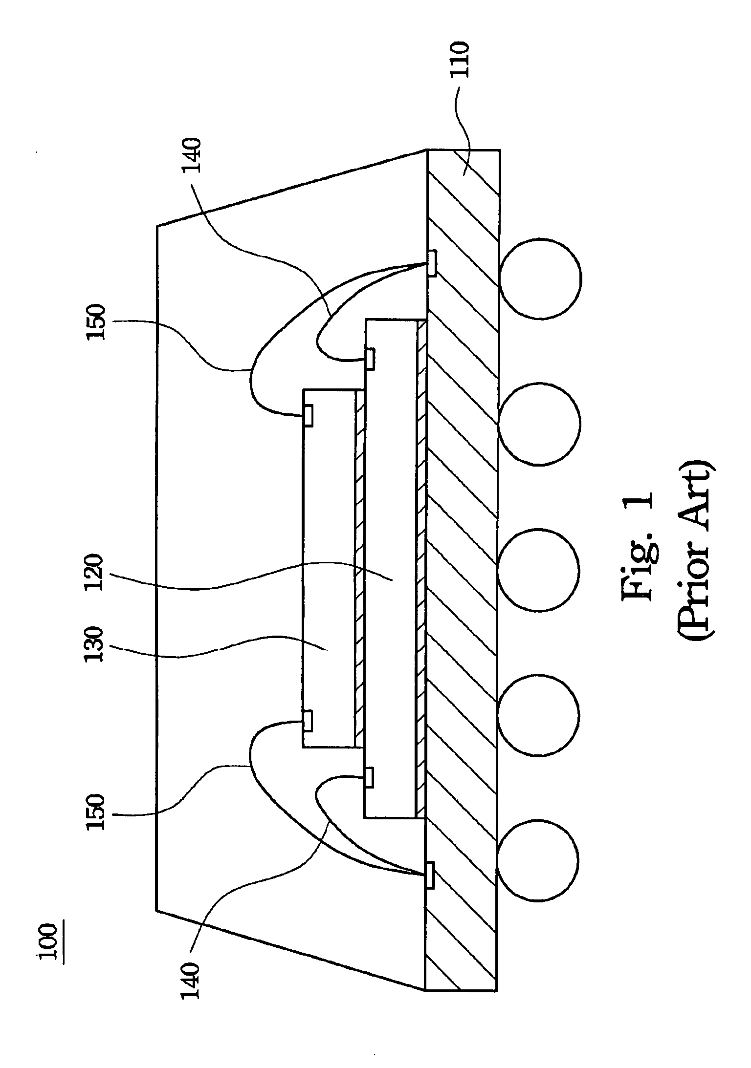 Chip-stacked package structure