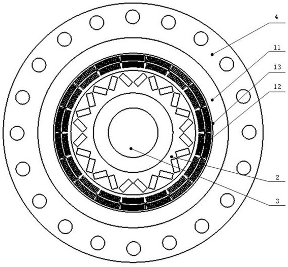 Electric spindle based on gullet-free motor