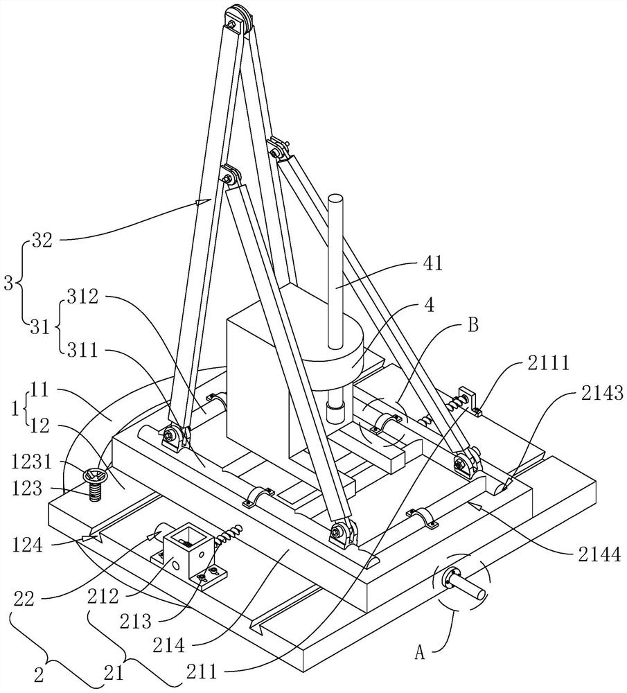 Construction detection placing platform