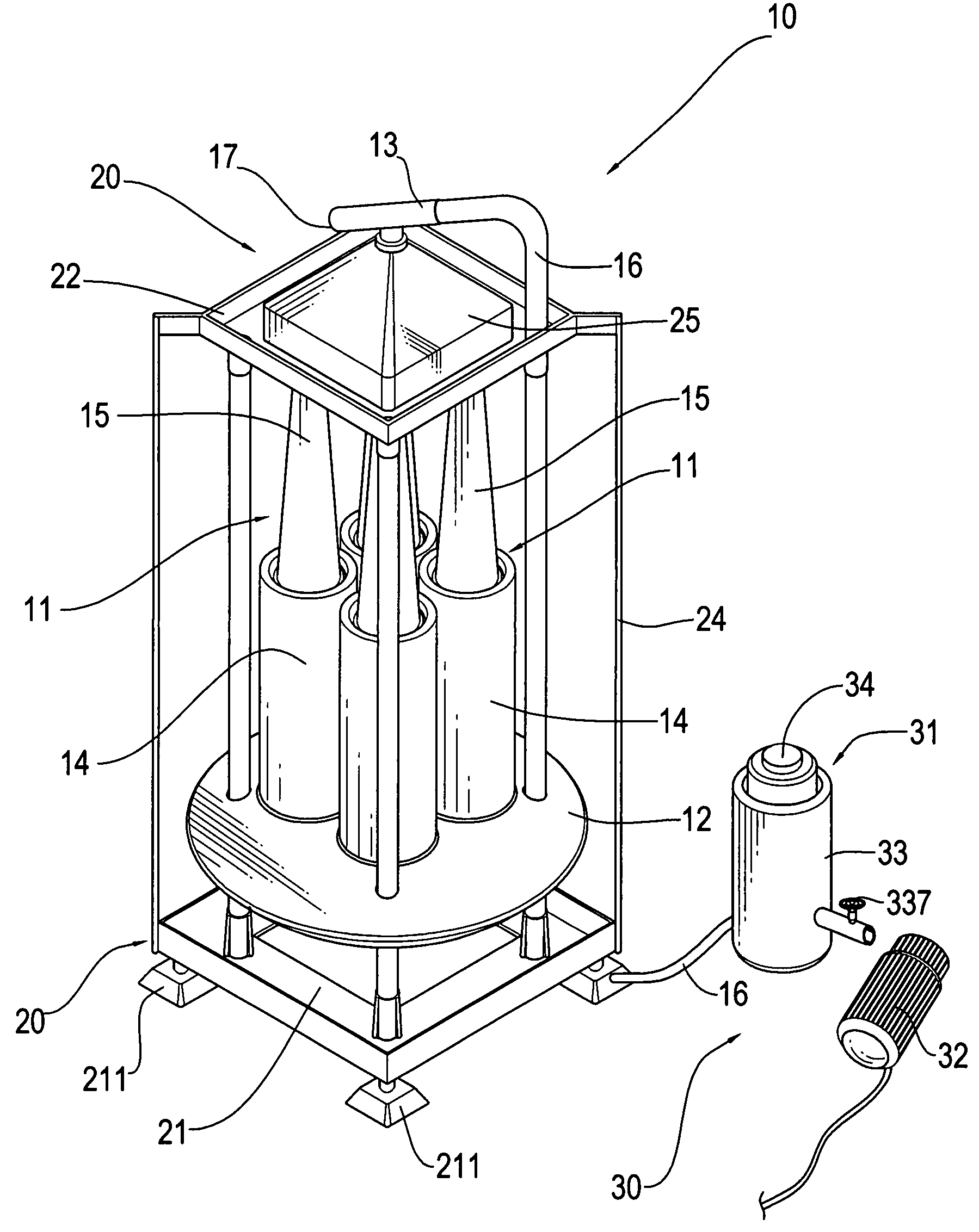 Air-blower tidal power generation device