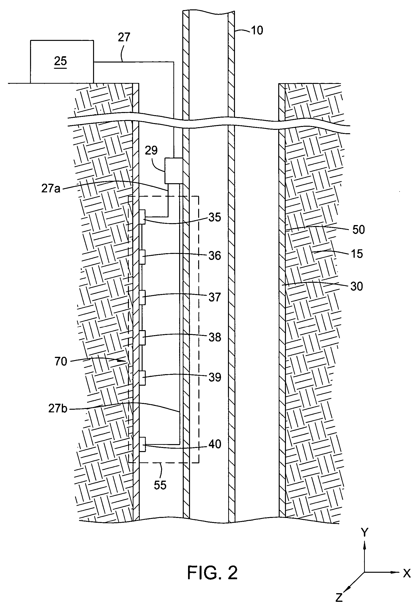 Permanently installed in-well fiber optic accelerometer-based seismic sensing apparatus and associated method