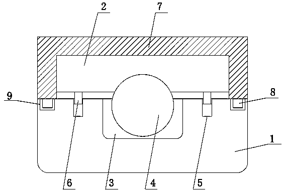 An anti-collision and shock-absorbing vehicle-mounted instrument