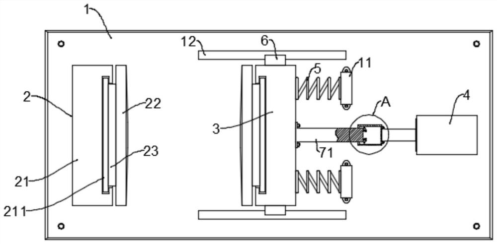 Clamping device for fixing circuit breaker