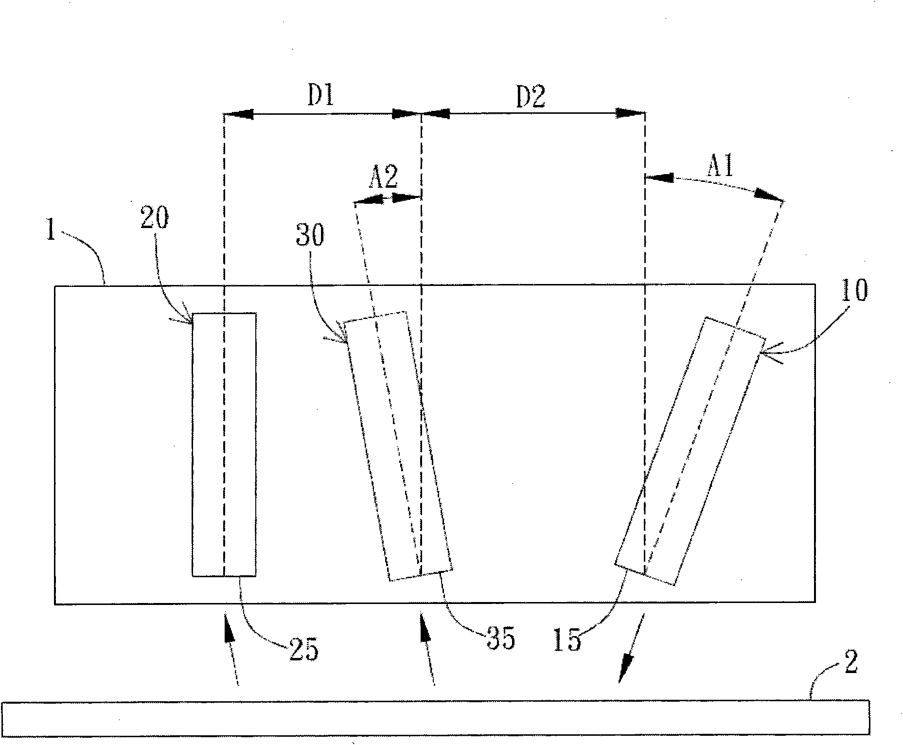 Distance detecting device and method