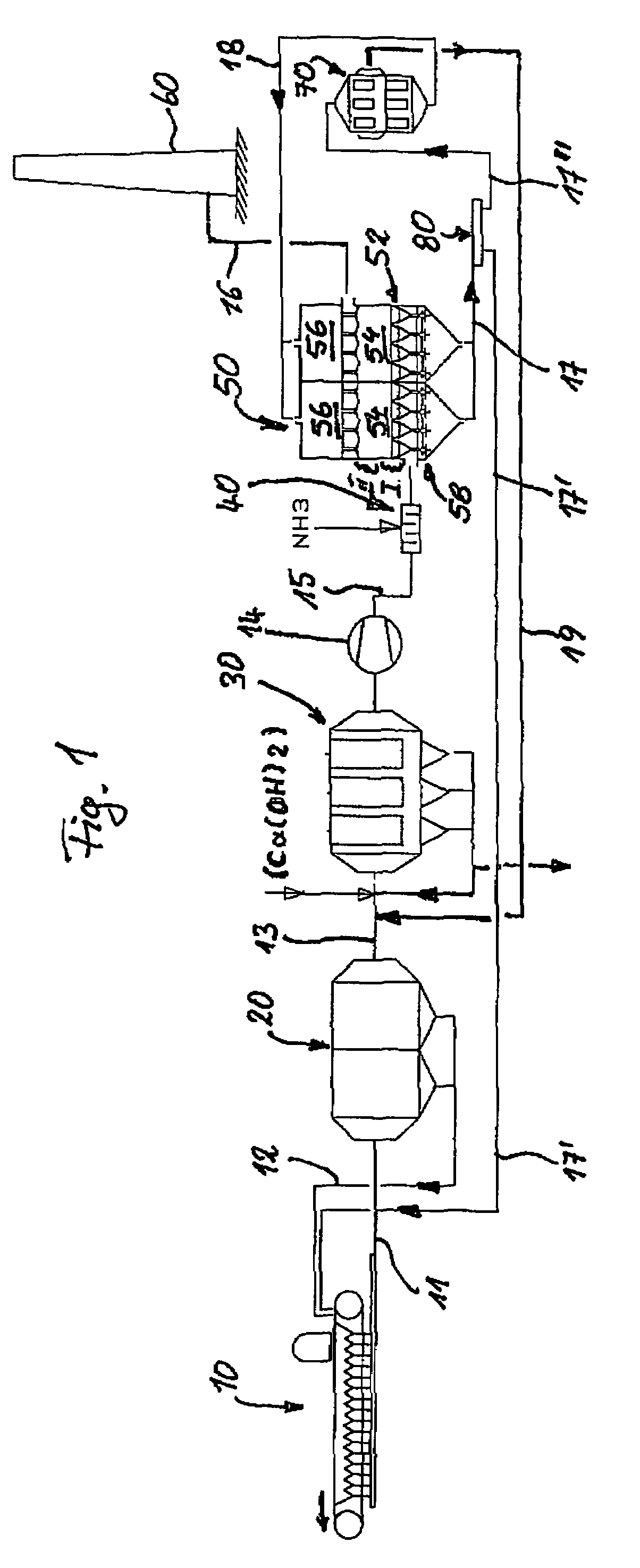 Method for cleaning exhaust gases produced by a sintering process for ores and/or other metal-containing materials in metal production