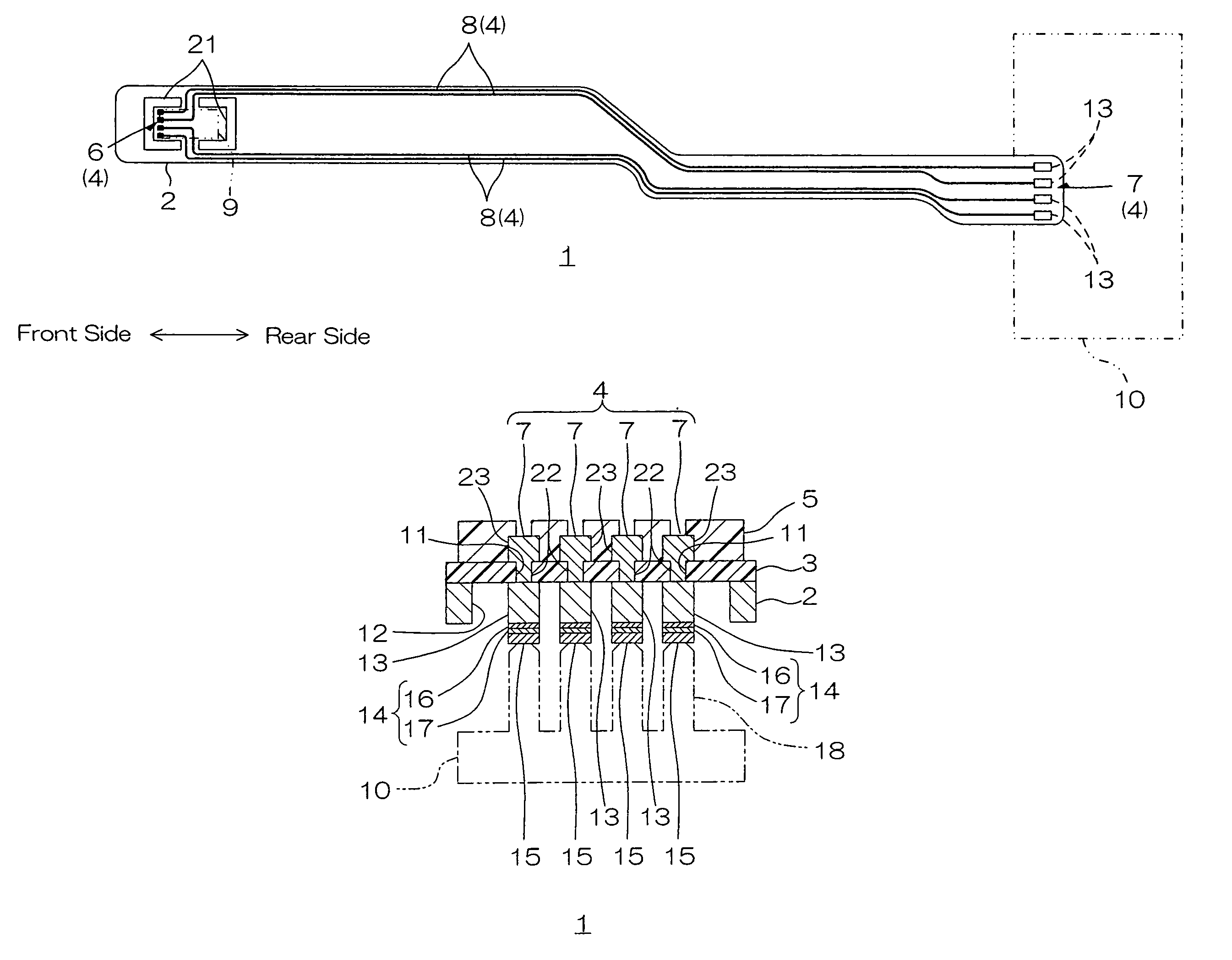Suspension board with circuit having an electrically conductive layer interposed between a support terminal and metal plating layer
