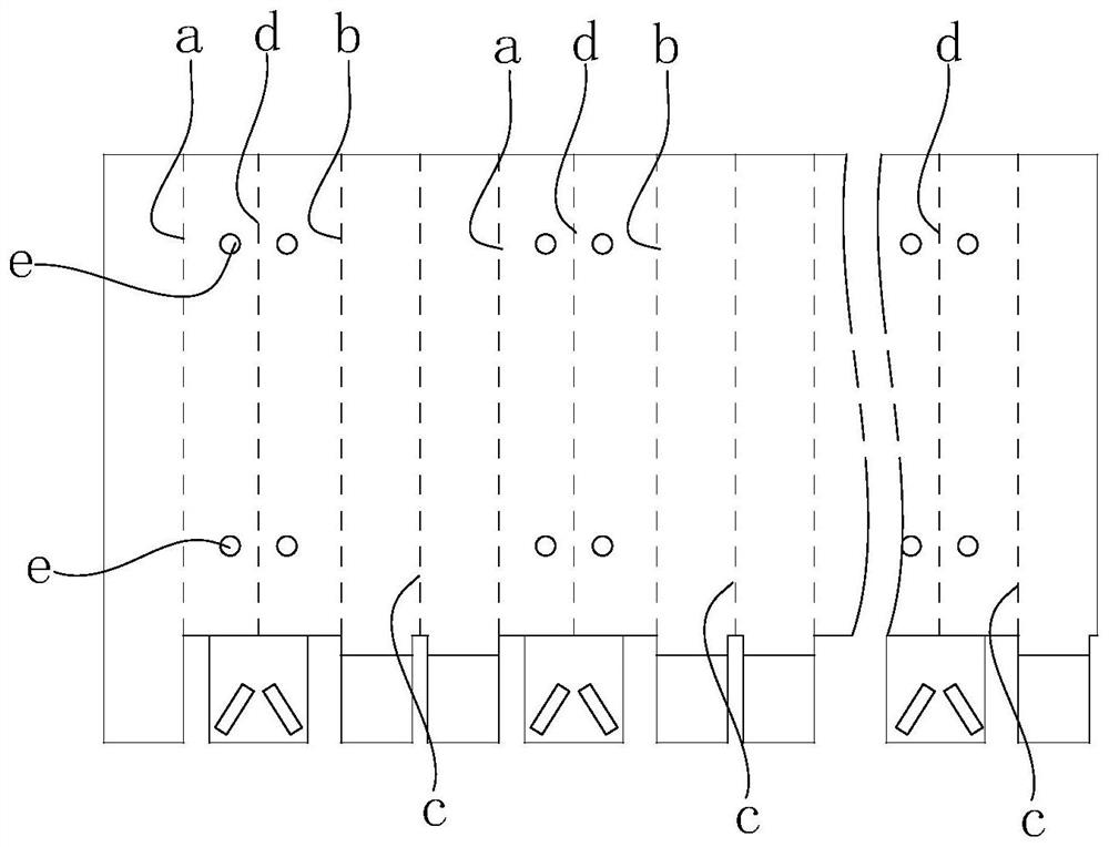 A kind of packing box cardboard processing method