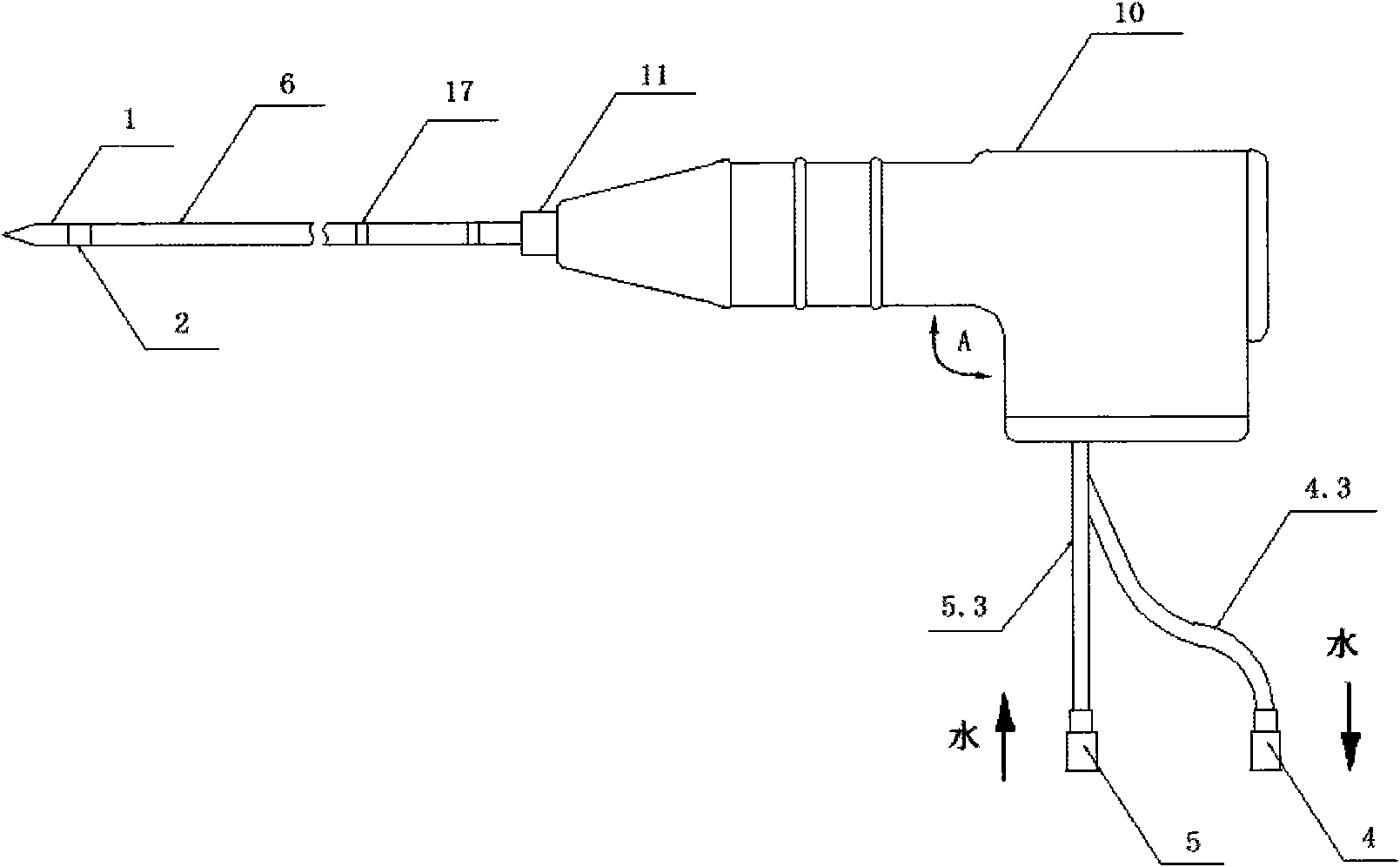 Microwave ablation needle and microwave ablation therapeutic apparatus thereof