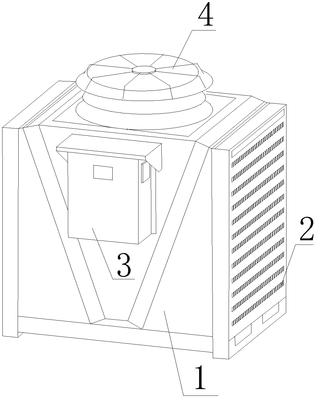 Closed cooling device