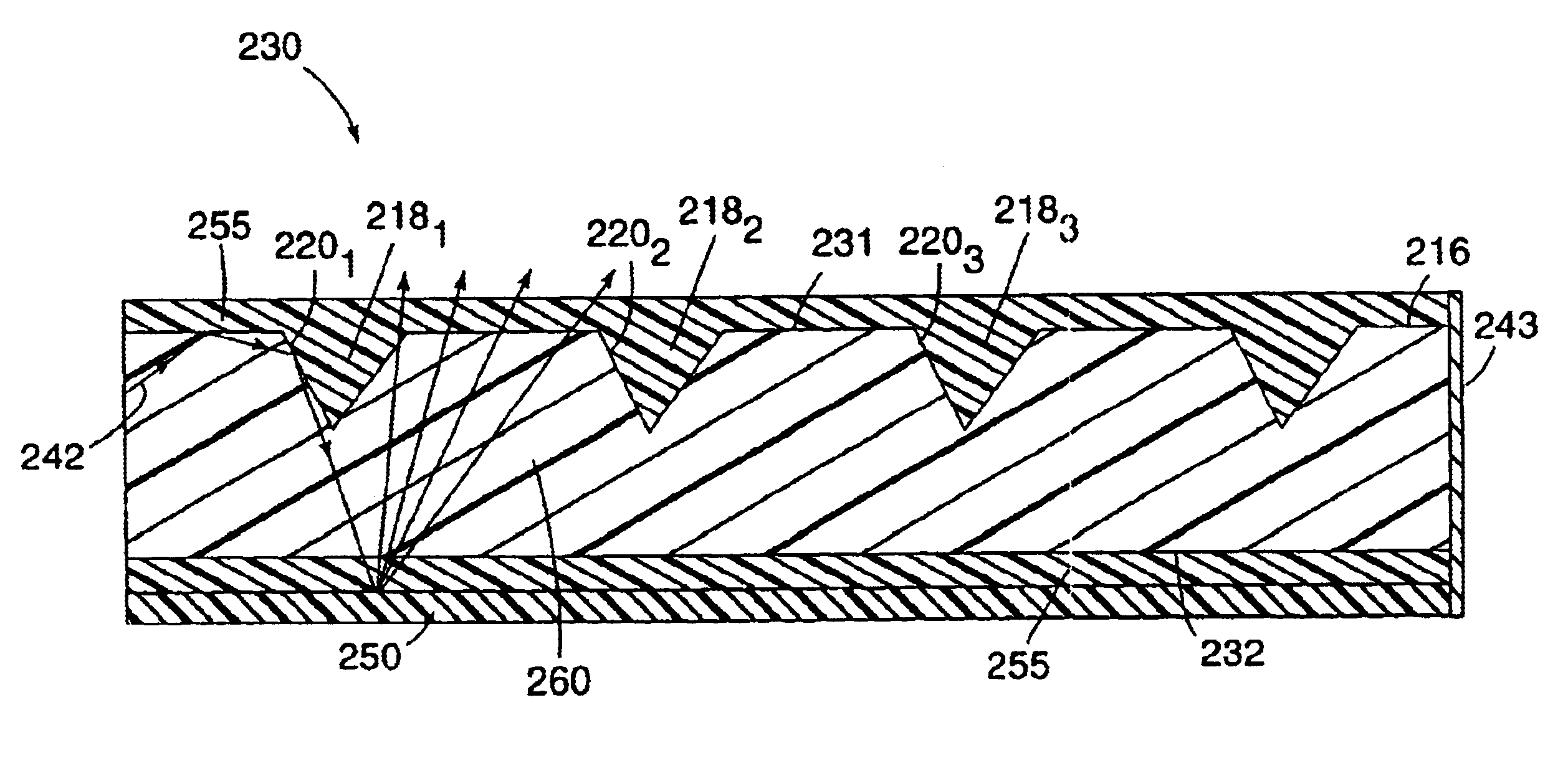 Light guide illumination device appearing uniform in brightness along its length
