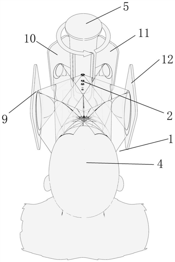 A 3D structured light full-face imaging device combined with optical reflection imaging