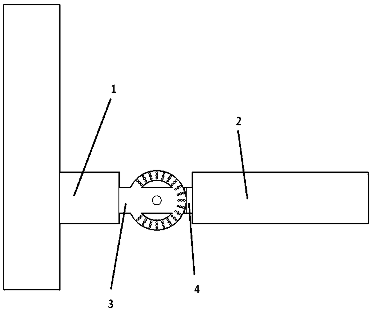 Connection mechanism between joint and cross beam