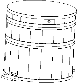Barrel middle beehive