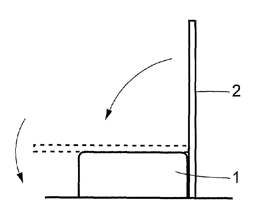 Method for fabricating a curved beam from composite material
