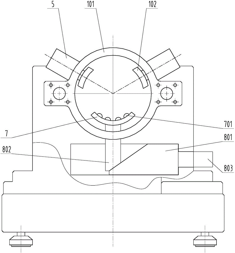 Tubular part welding rapid butt-joint positioning device