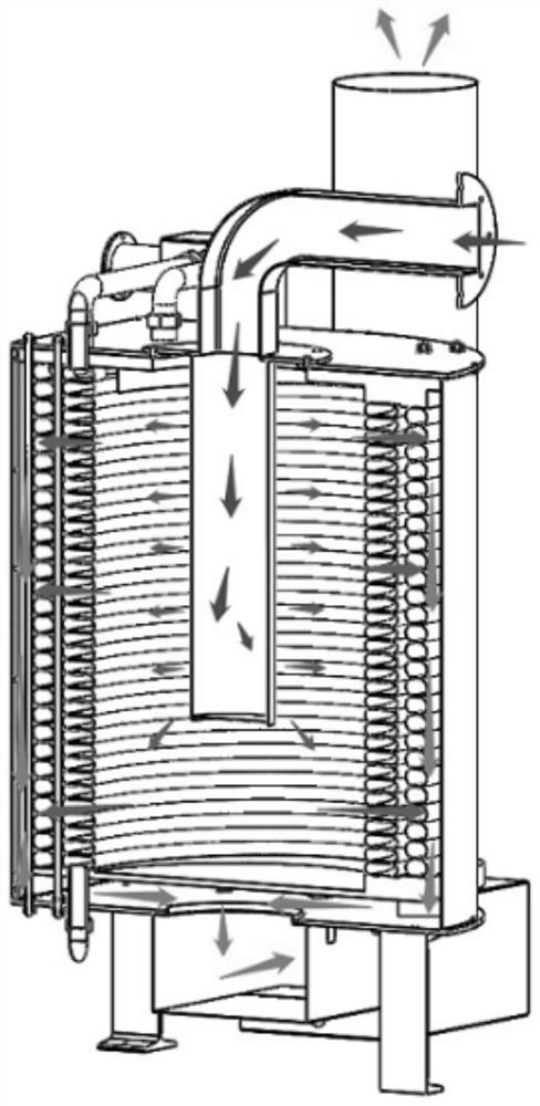 Vertical low-carbon condensation energy saver