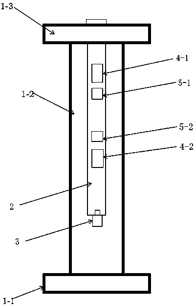 Variable load flexible cantilever beam vibration active control experiment system and experiment method