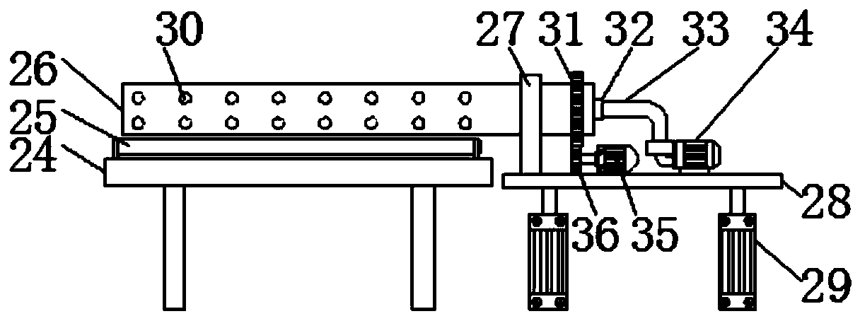 Cloth inspecting machine convenient for cloth installation