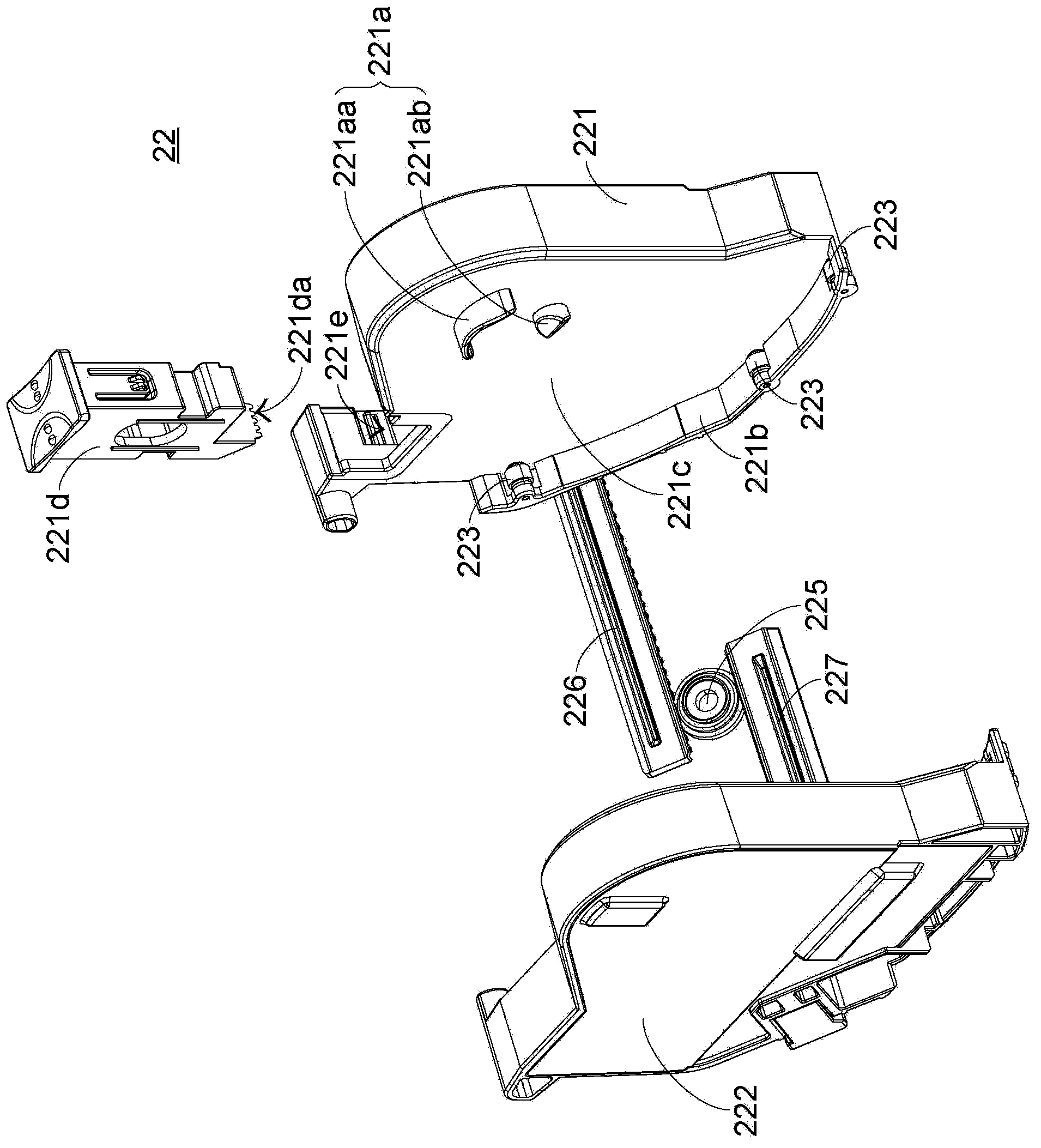 Paper roll fixing device of printer