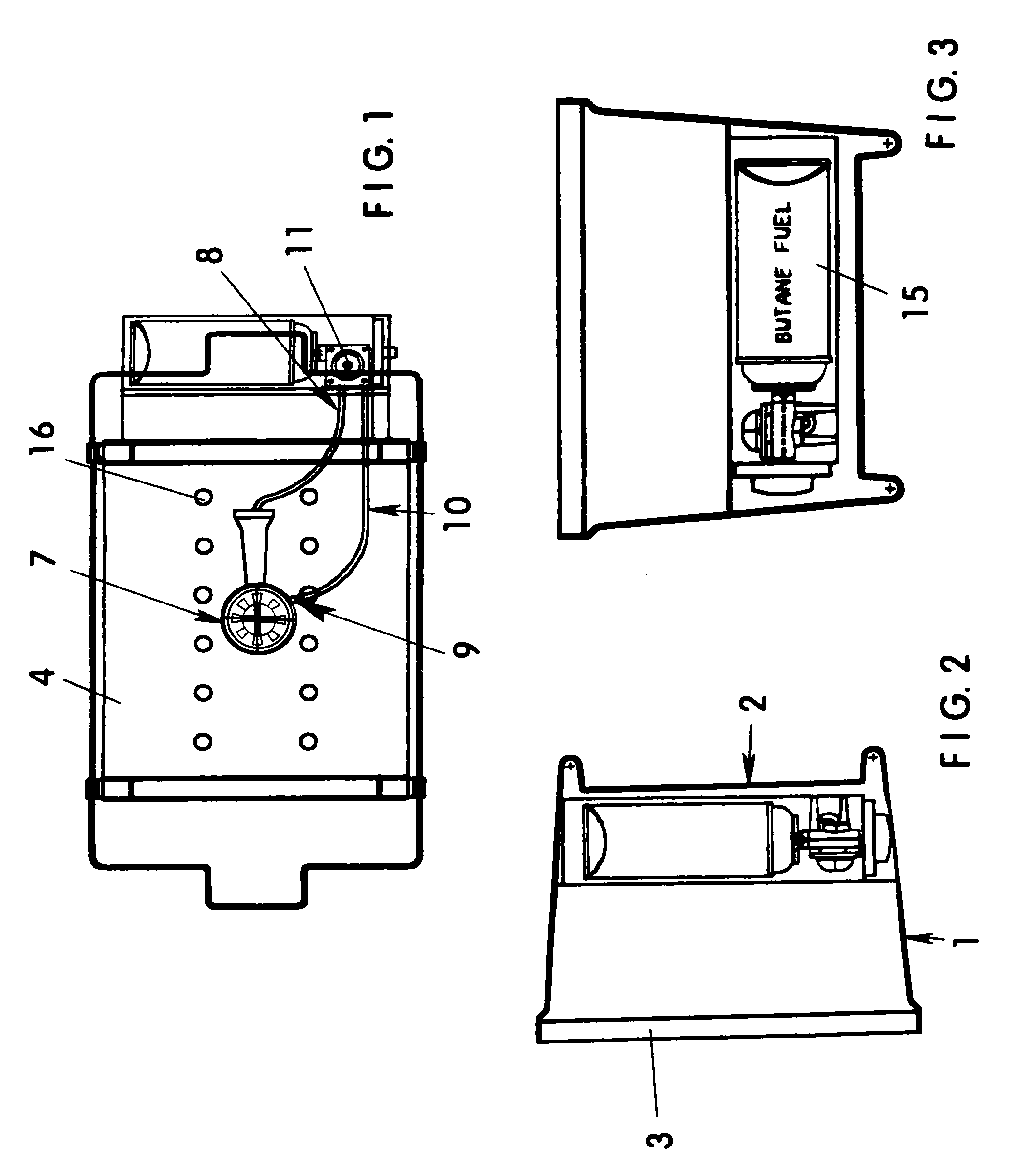 Machine for heating catered food items utilizing a butane gas heat source with burner control mechanism ("temperature controlled butane chafing dish")