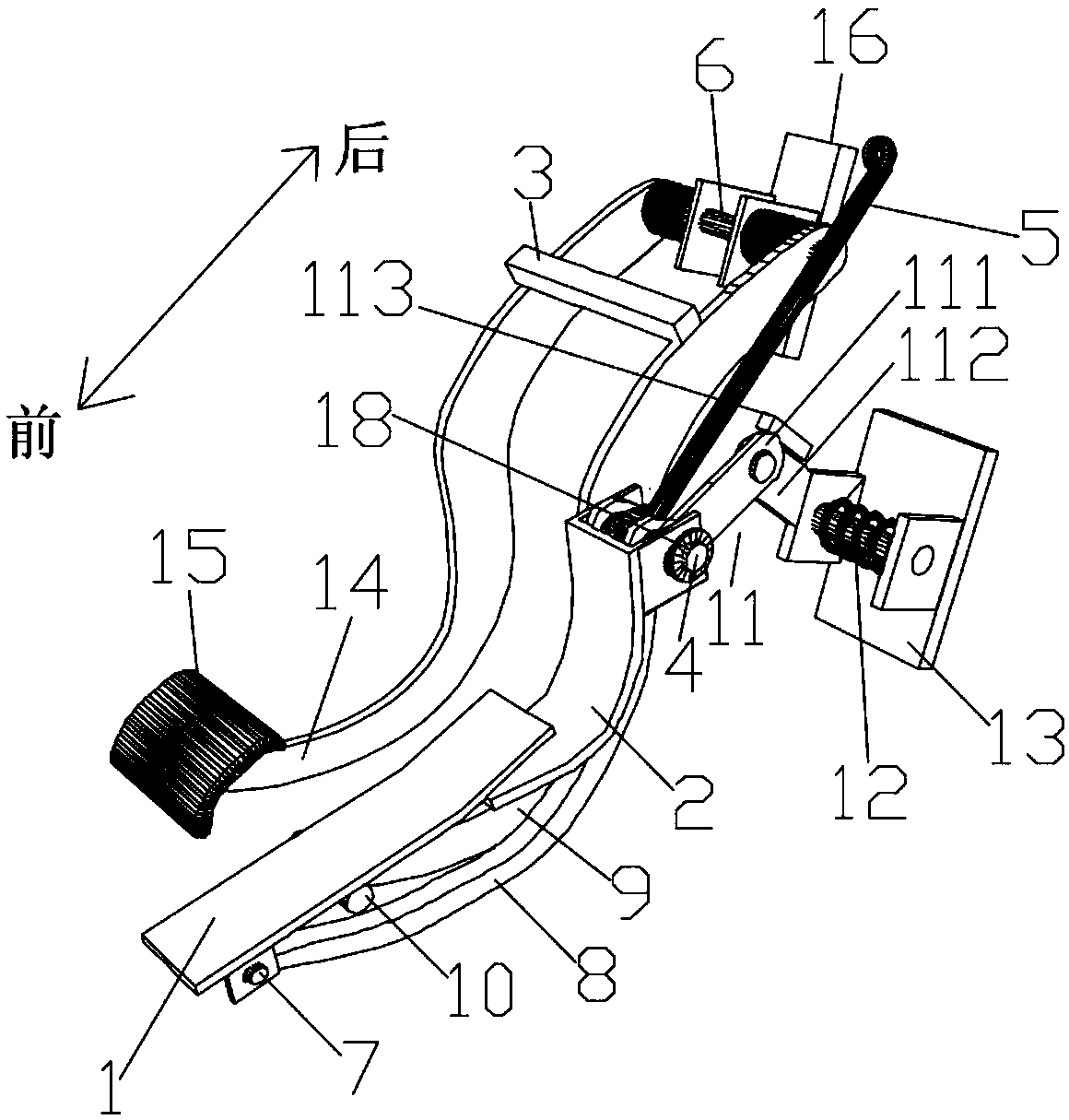 Brake and accelerator combination pedal and acceleration and brake method thereof