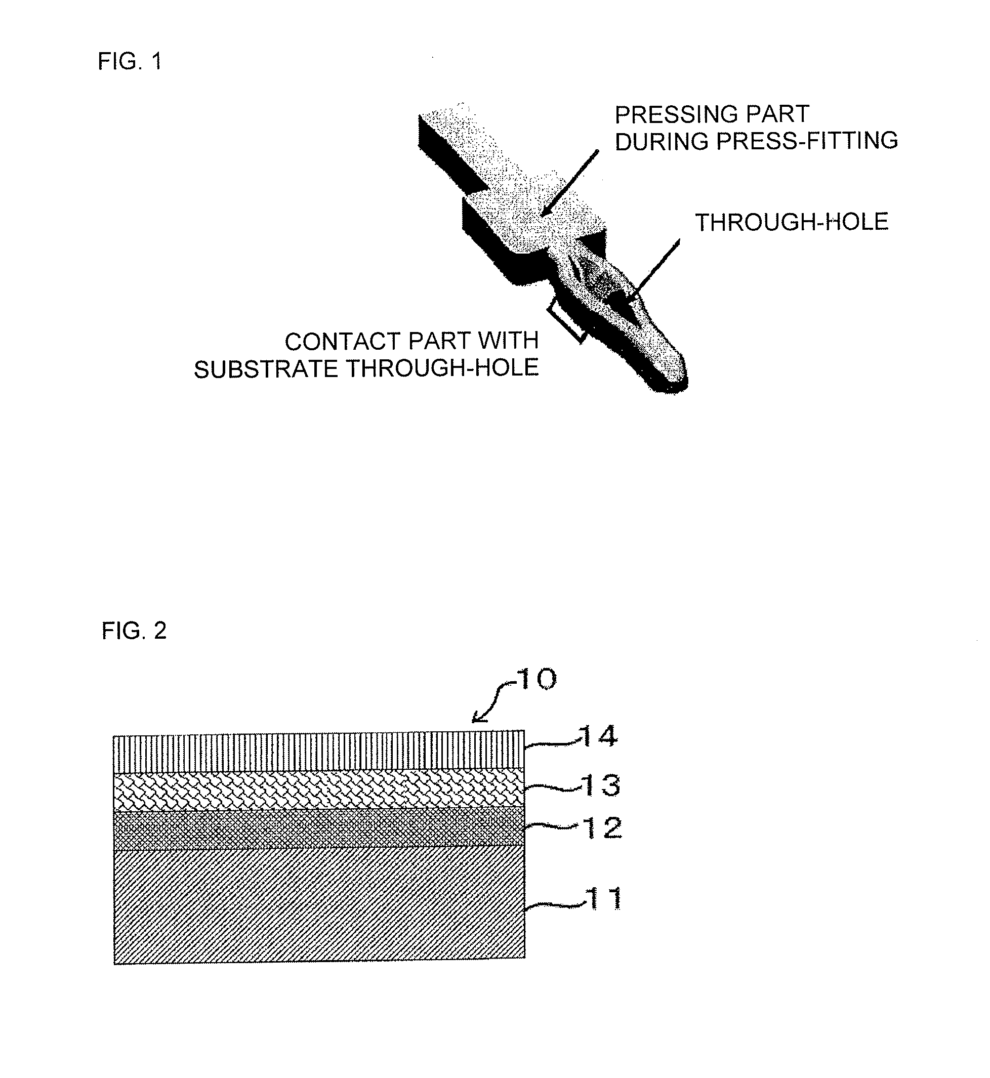 Press-fit terminal and electronic component using the same