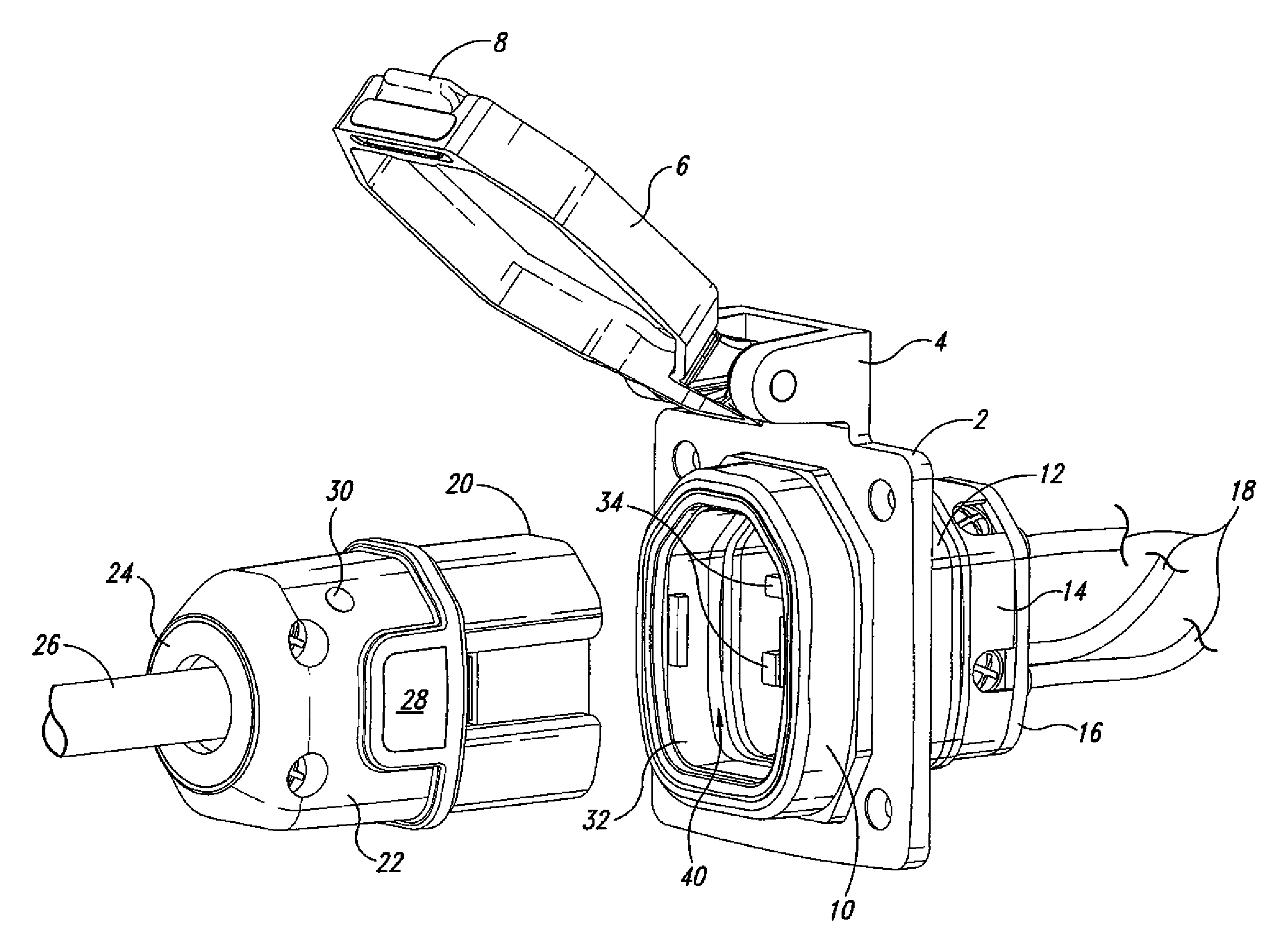 Weatherproof connector